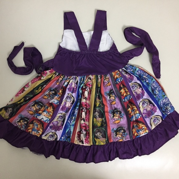 Princess Belle Ariel Aurora Halloween Twirl Dress - Picture 8 of 9